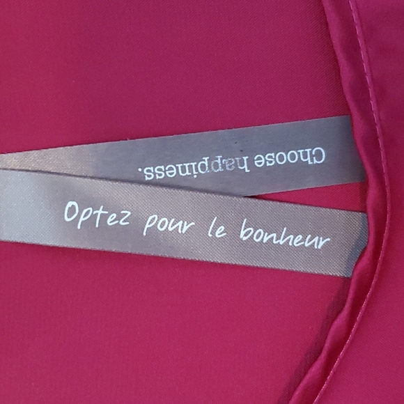 Satin-feel Blouse - Picture 4 of 7